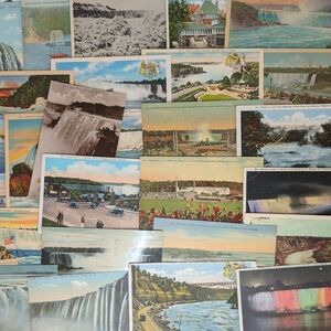 3/$25 Mystery Pack of 10 Vintage Niagara Falls Postcards | Junk Journal Gold